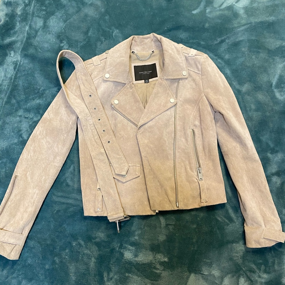 marc new york/andrew marc leather moto jacket/xs